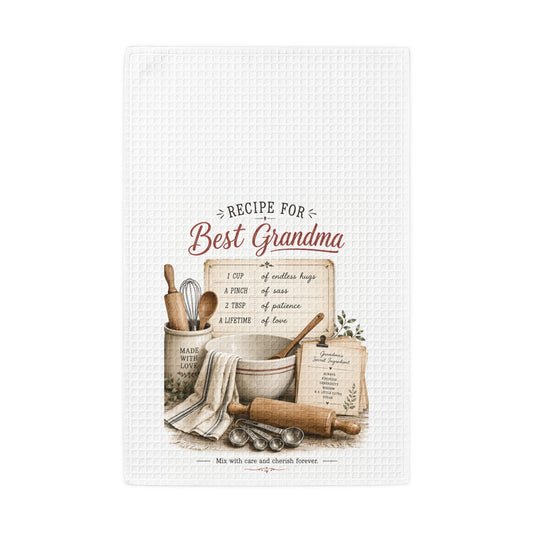 Recipe for Best Grandma Waffle Weave Kitchen Towel
