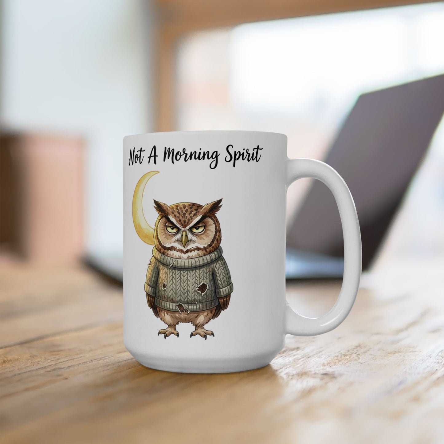 Not a Morning Person Owl Mug