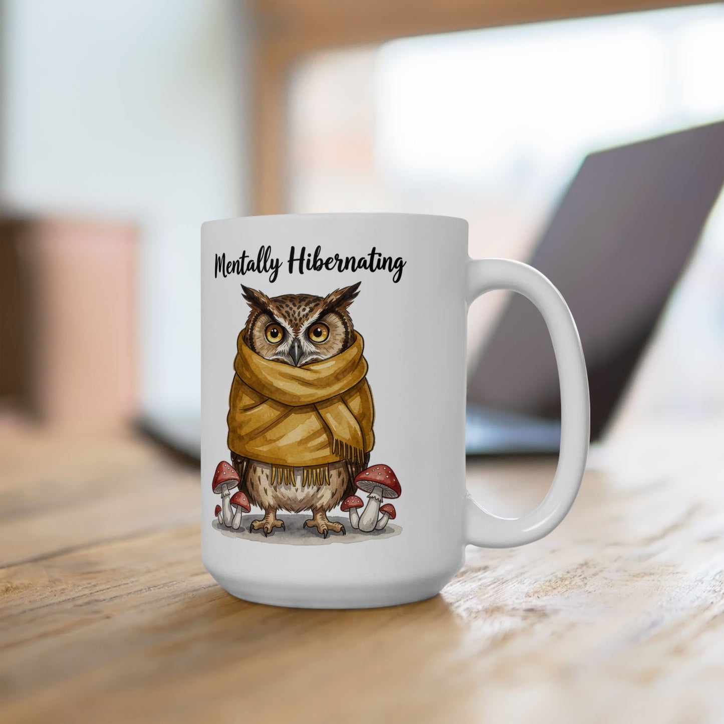 Mentally Hibernating Owl Mug
