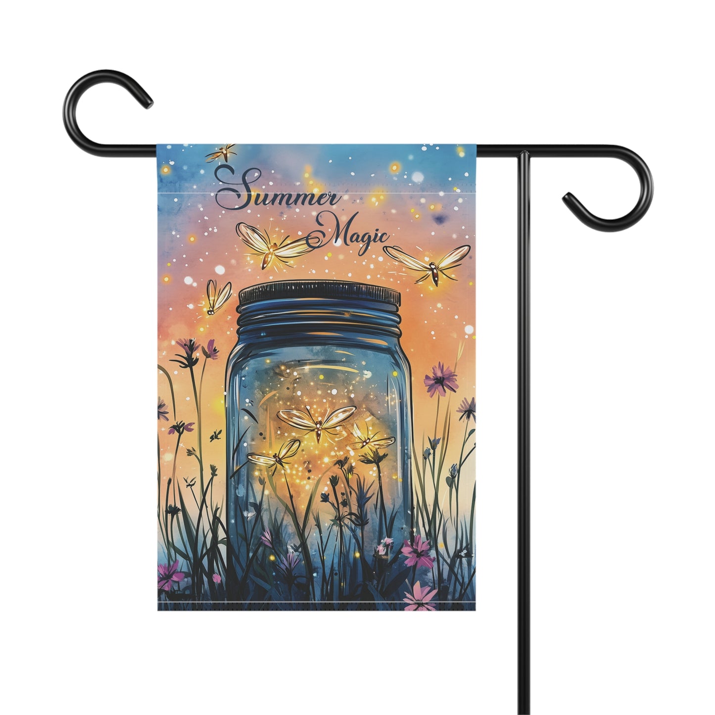 Catching Fireflies Garden Flag