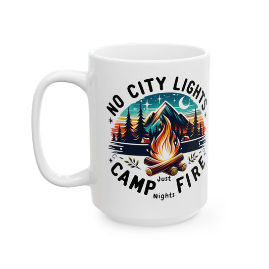 No City Lights, Campfire Nights Mug