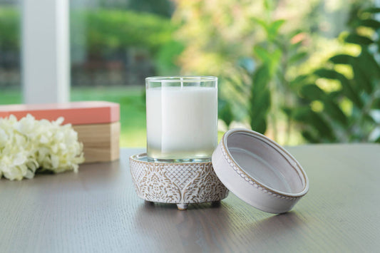 2-in-1 Vintage White Fragrance Warmer