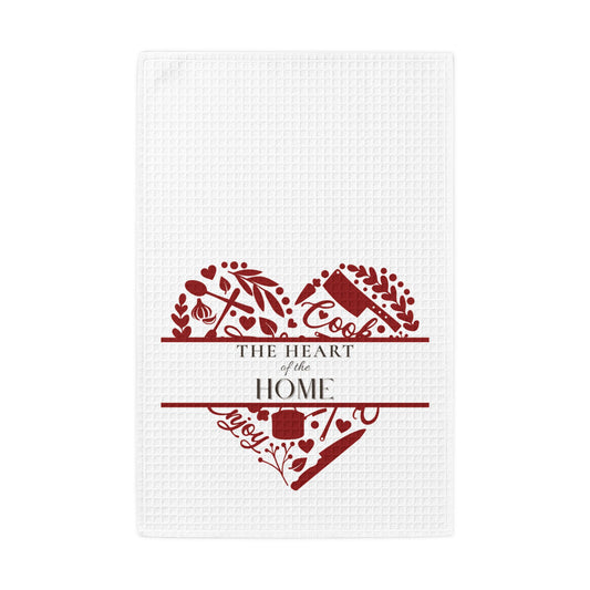 The Heart of the Home Waffle Weave Kitchen Towel