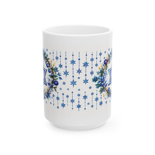 Star of David in Bloom Mug