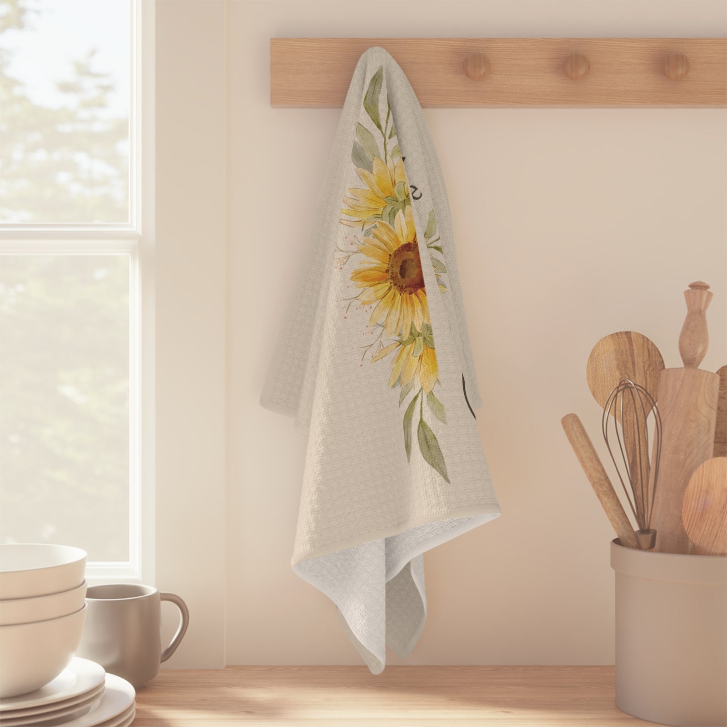 Gather Sunflower Microfiber Tea Towel