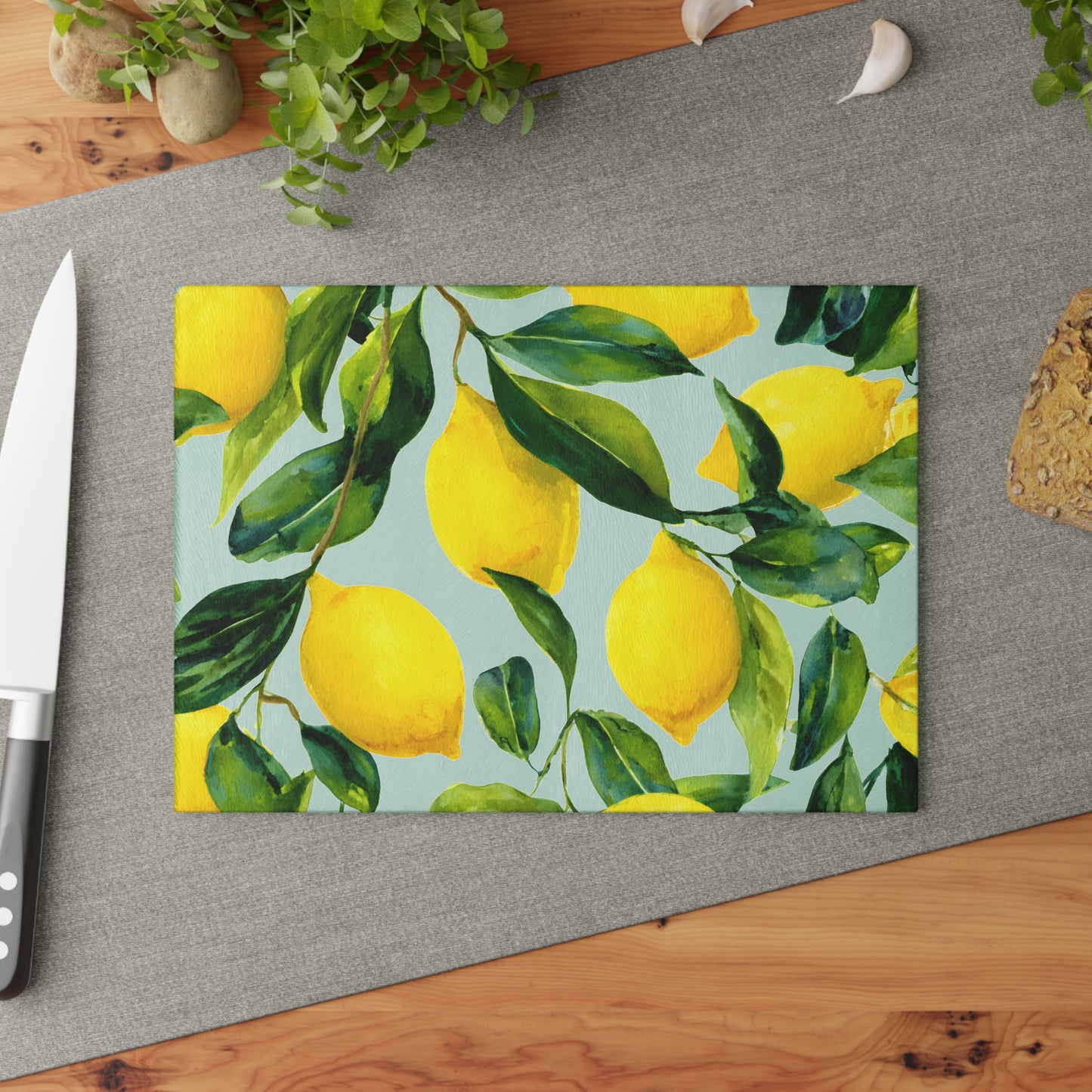 Lemon Grove Glass Cutting Board