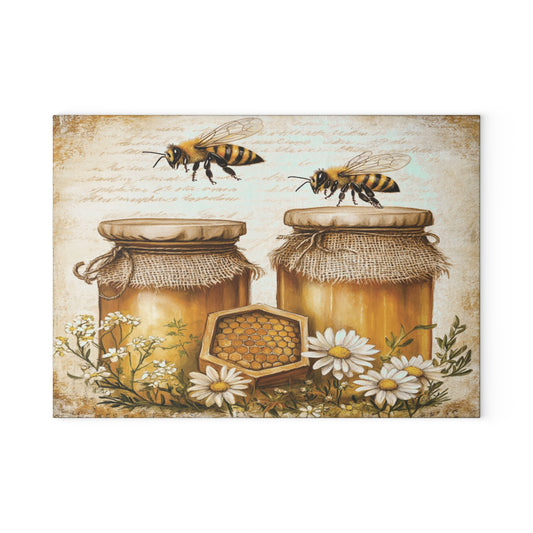 Honey & Wildflower Glass Cutting Board