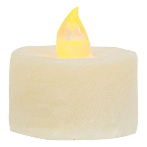Ivory LED Tealights – Set of 6