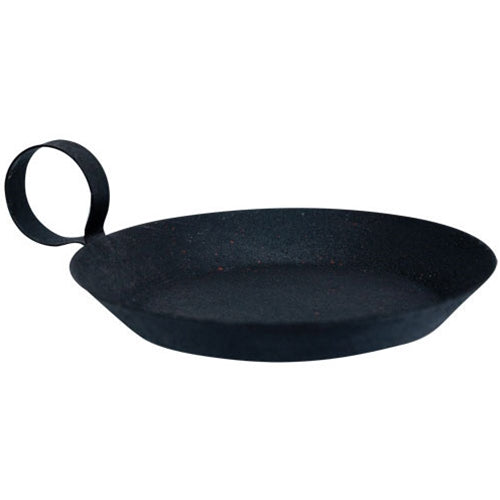Black Pie Pan Candle Holder