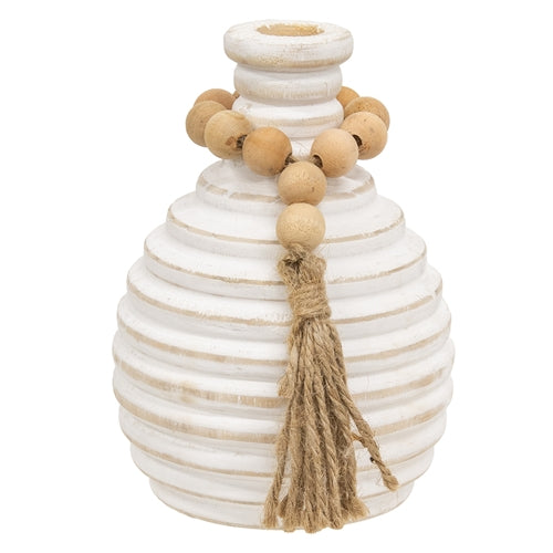 Athens Beaded Wood Vase Collection