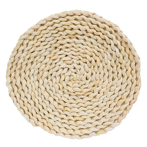 Natural Corn Husk Candle Mat