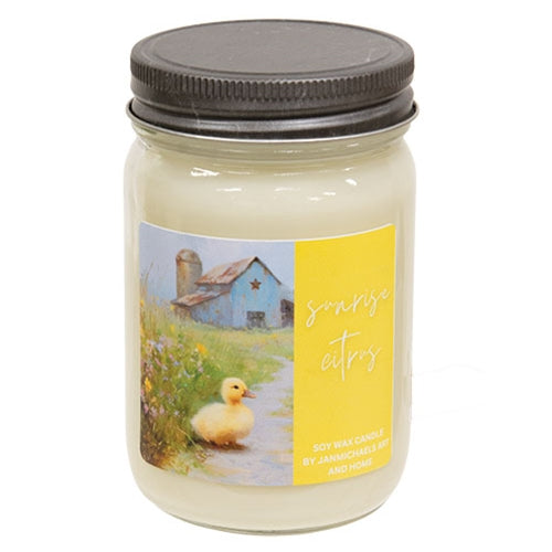 Sunrise Citrus Mason Jar Candle