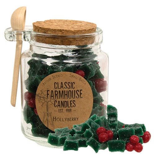Hollyberry Wax Melt Jar w/ Spoon