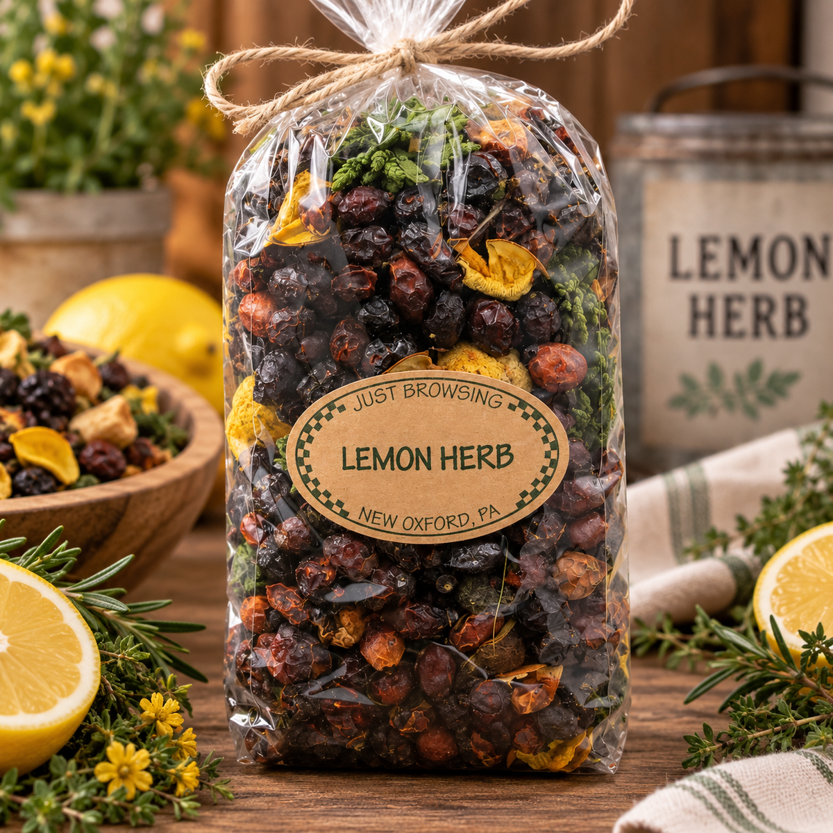 Lemon Herb Rosehip Potpourri