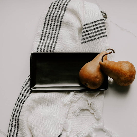 Simply Black Stoneware Tray