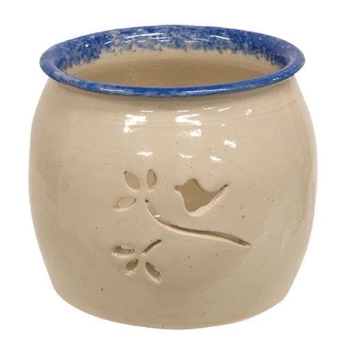 Stoneware Bird and Branch Luminary