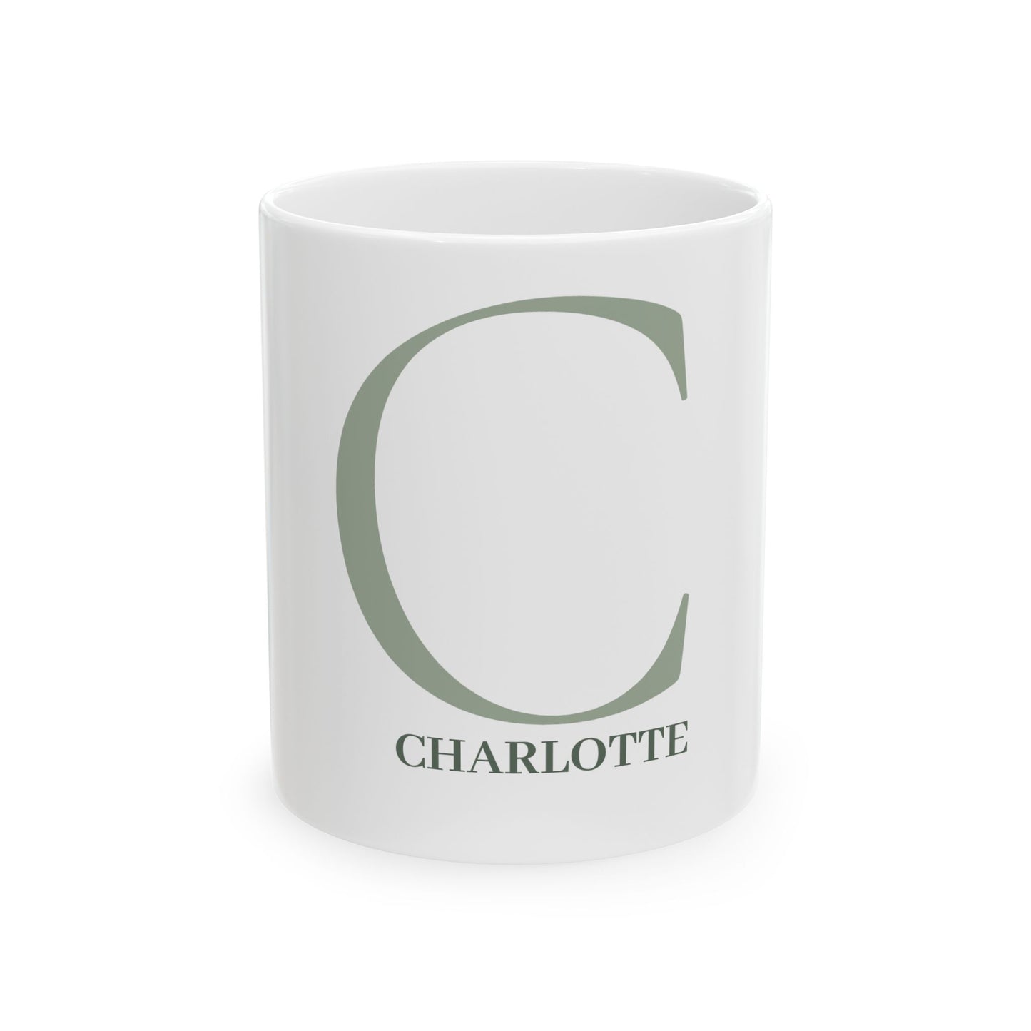 Signature Initial Mug in Sage