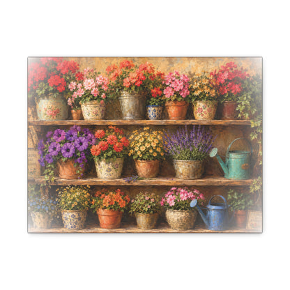 Collected Cottage Garden Canvas Wall Art