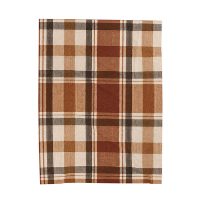 Tobacco + Cream Heritage Plaid Plush Throw