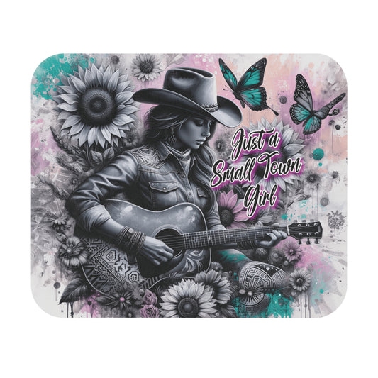 Just a Small Town Girl Guitar Mouse Pad