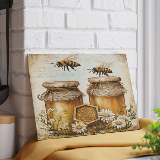 Honey & Wildflower Glass Cutting Board