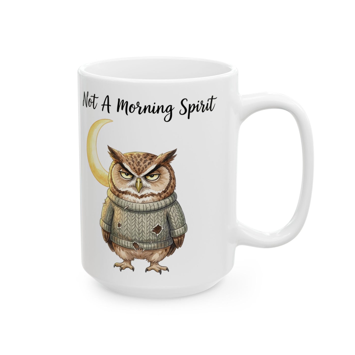 Not a Morning Person Owl Mug