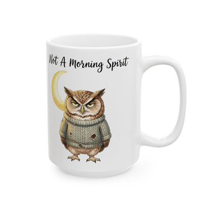 Not a Morning Person Owl Mug