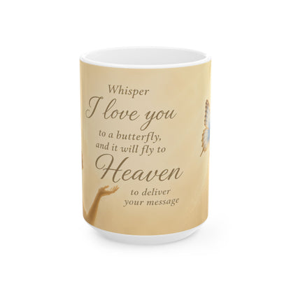Carried On Butterfly Wings Mug