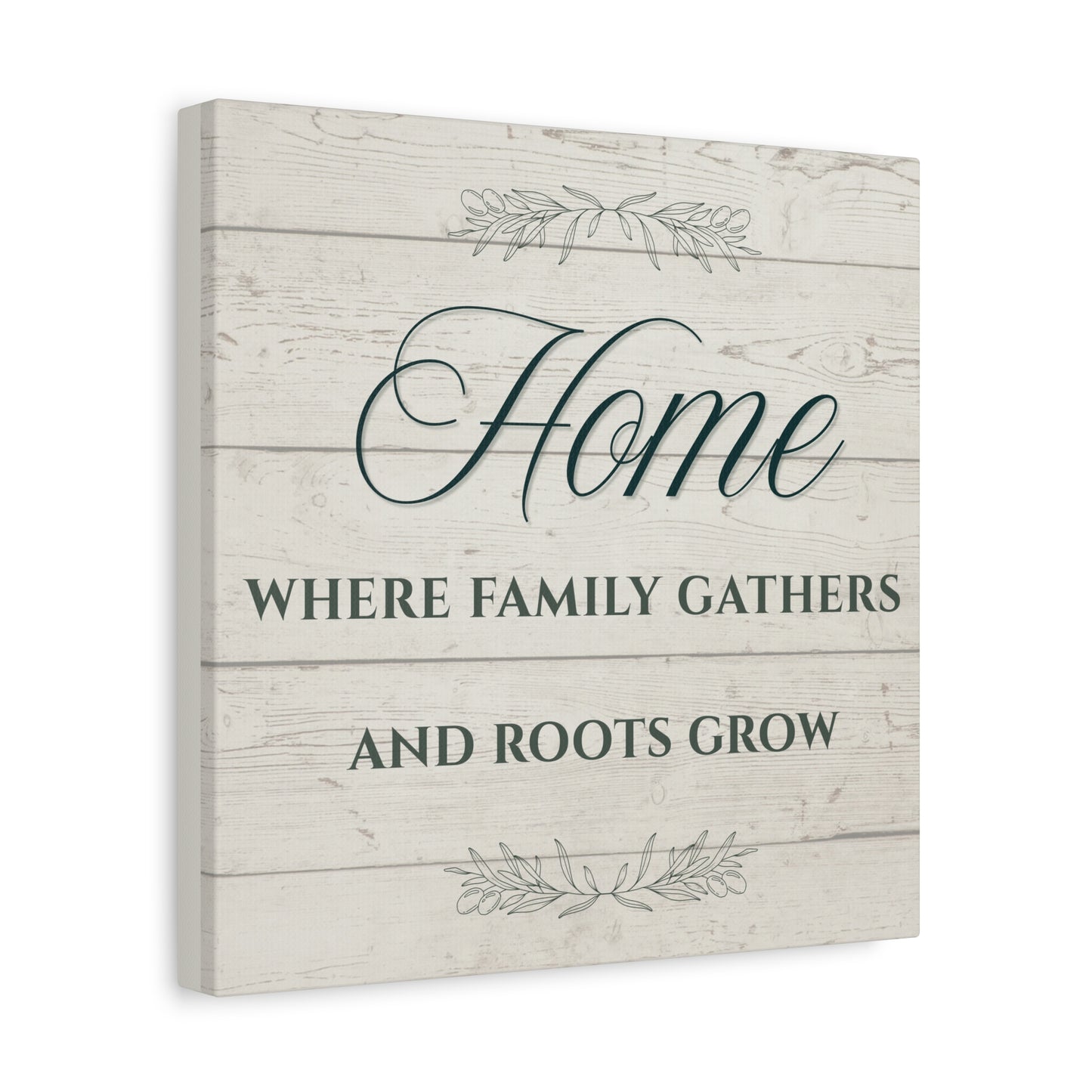 Home Where Family Gathers Canvas Wall Art