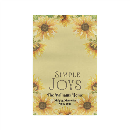 Simple Joys Sunflower Tea Towel
