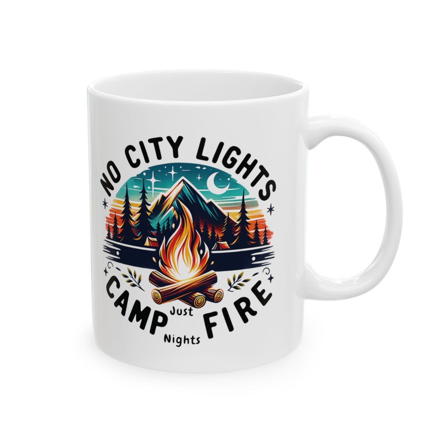 No City Lights, Campfire Nights Mug
