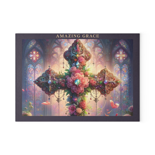 Amazing Grace Glass Cutting Board