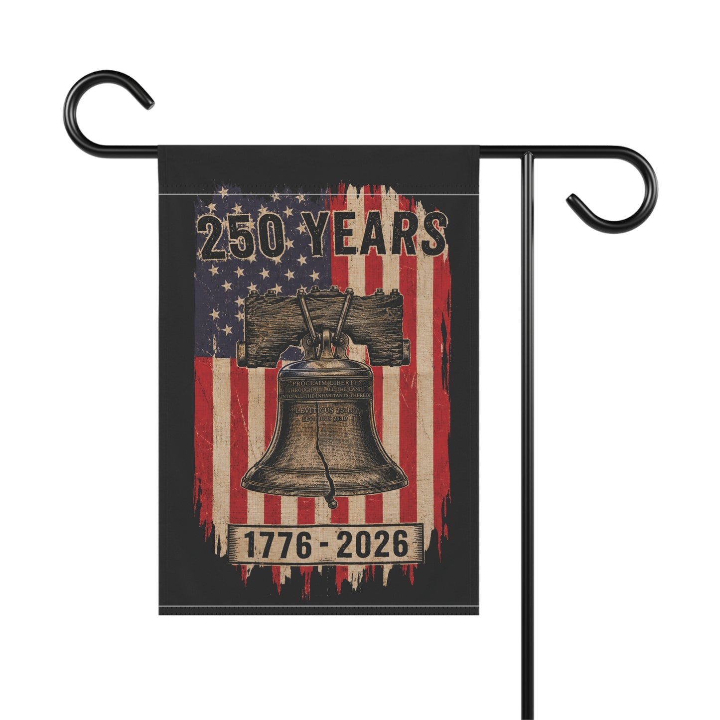 250 Years Liberty Bell Garden Flag