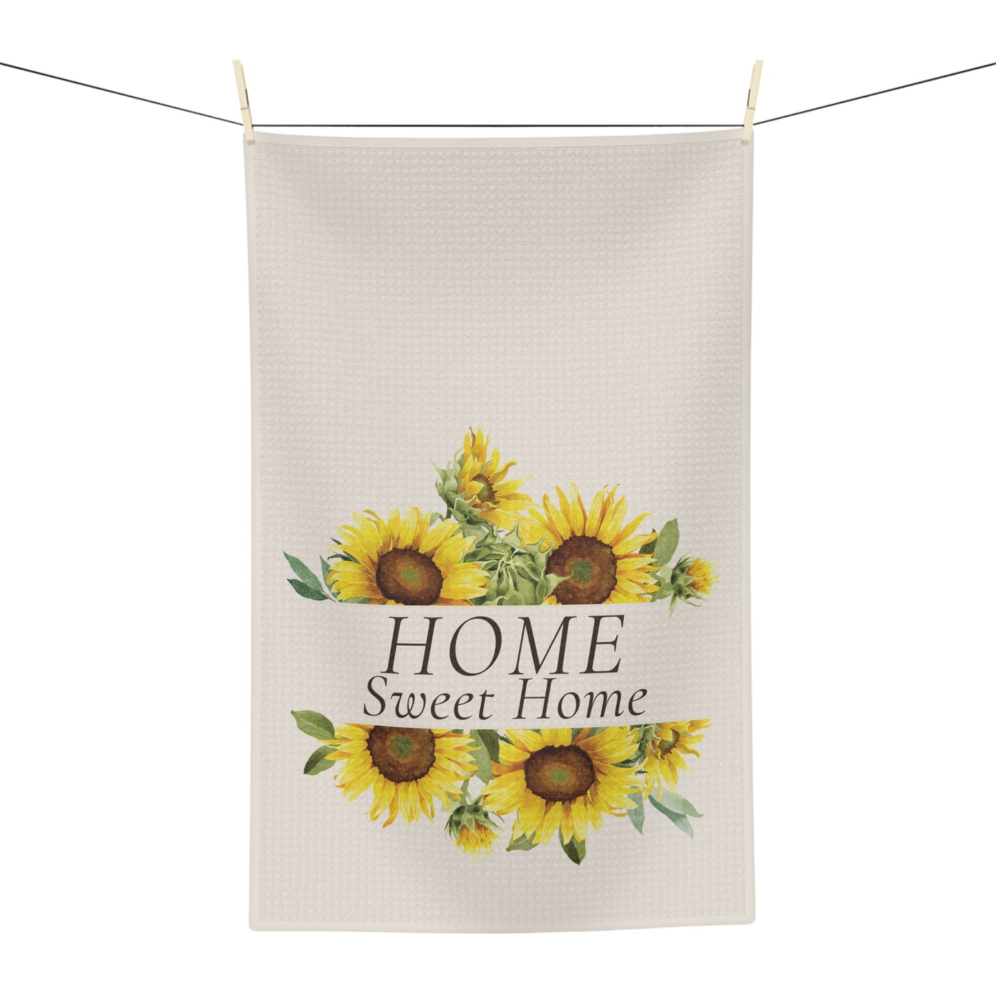 Home Sweet Home Sunflower Kitchen Tea Towel
