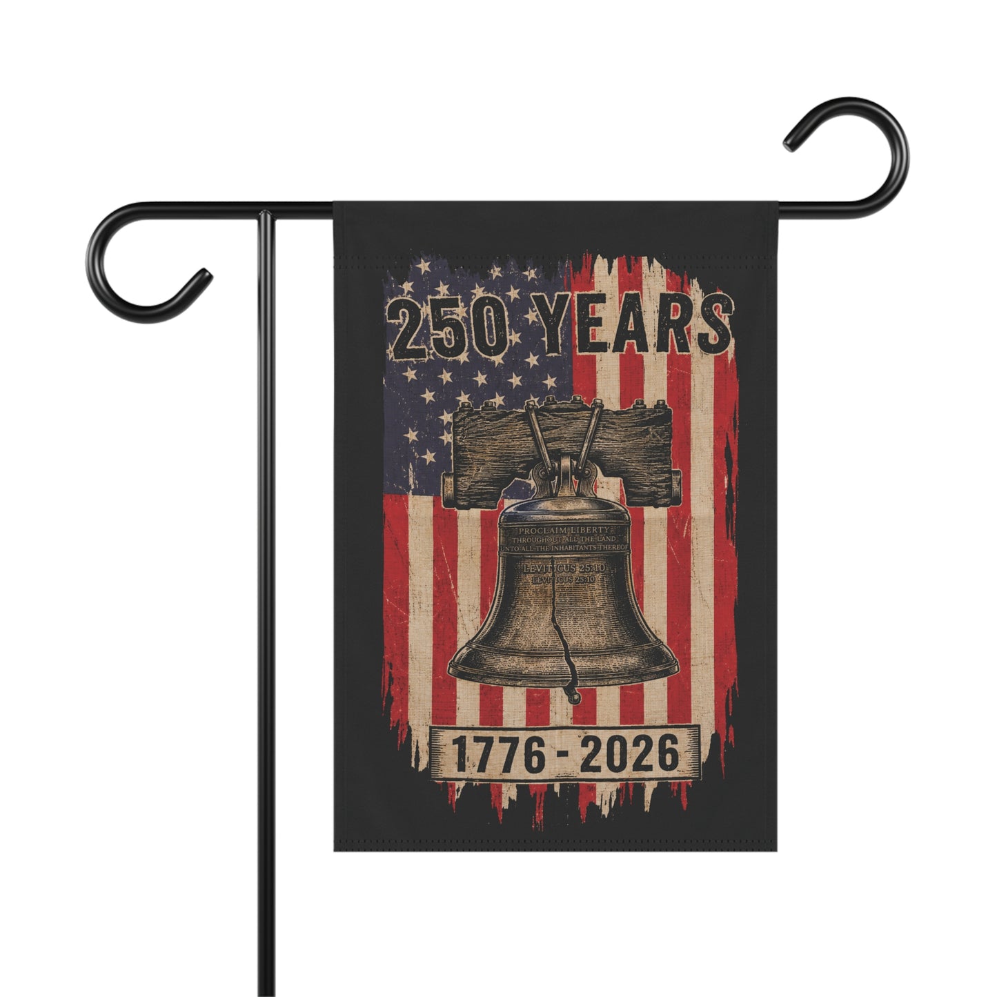 250 Years Liberty Bell Garden Flag