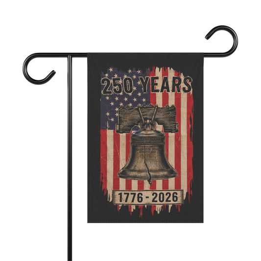 250 Years Liberty Bell Garden Flag