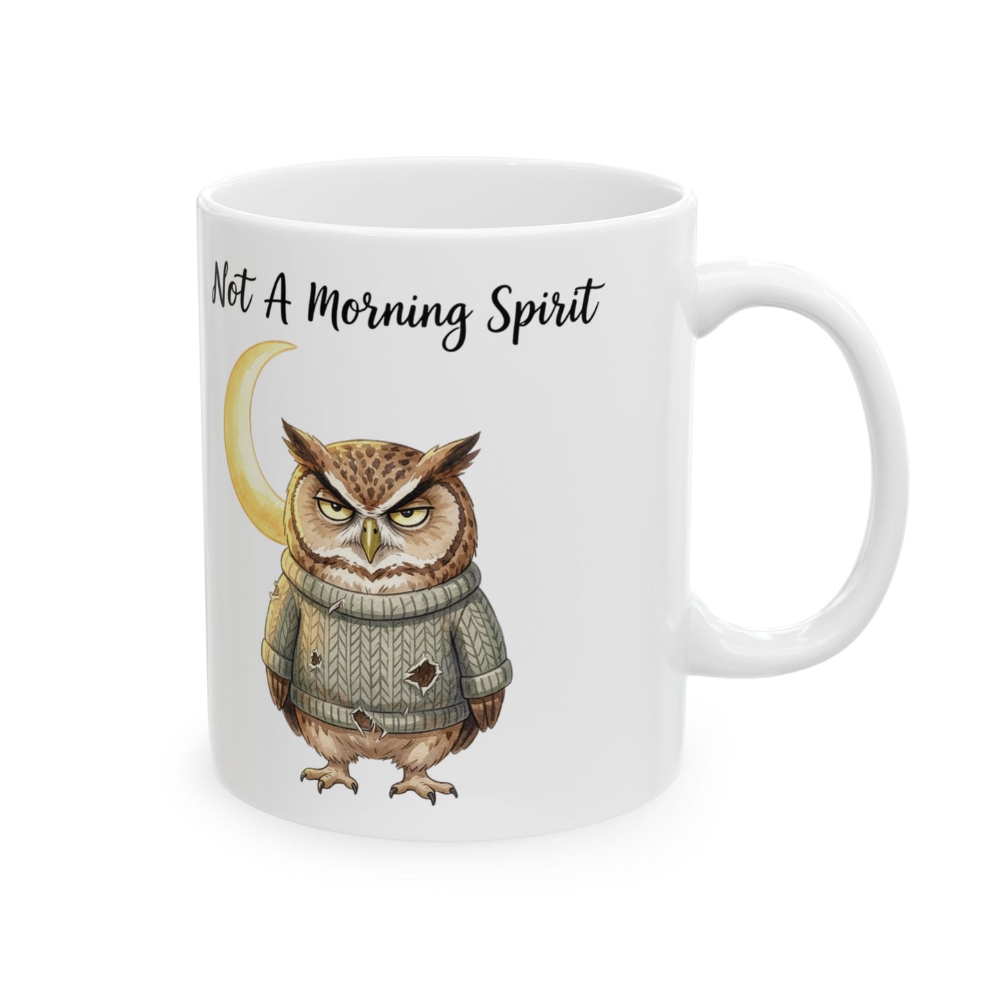 Not a Morning Person Owl Mug