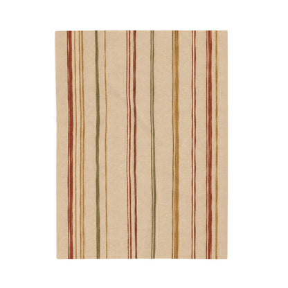 Autumn Stripe Plush Throw