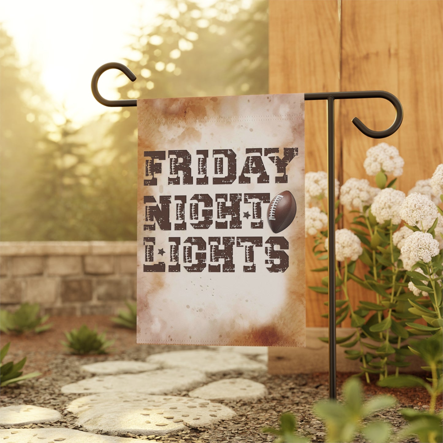 Friday Night Lights Football Garden Flag