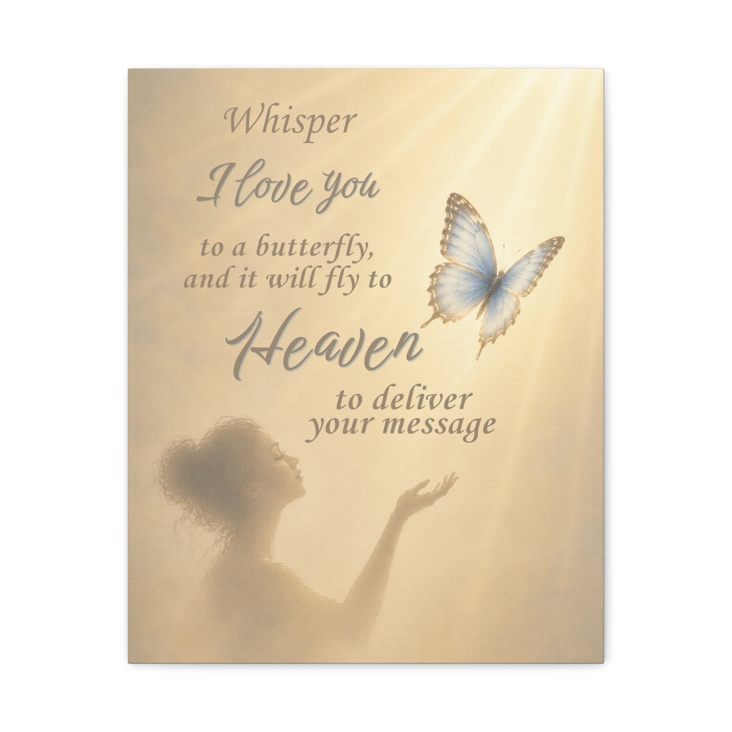 Carried On Butterfly Wings Canvas Wall Art