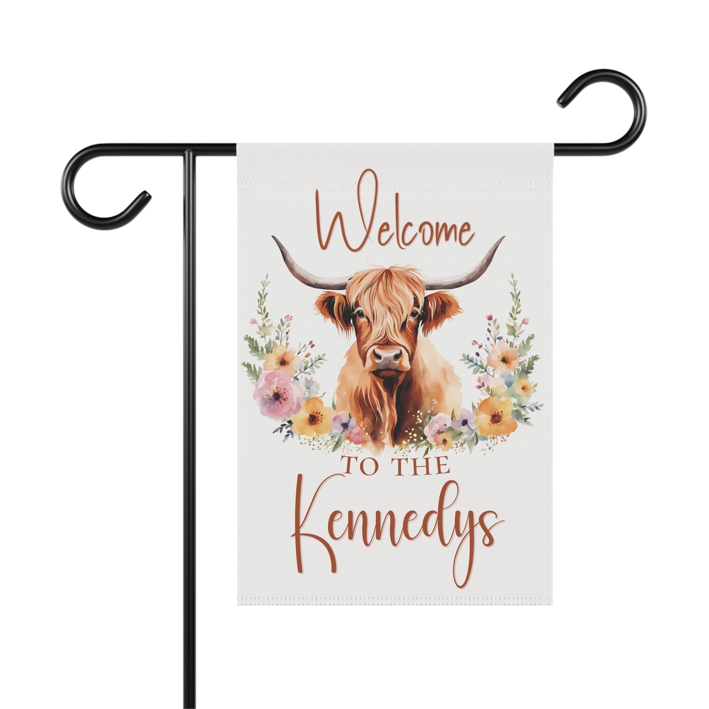 A Warm Welcome Personalized Garden Flag