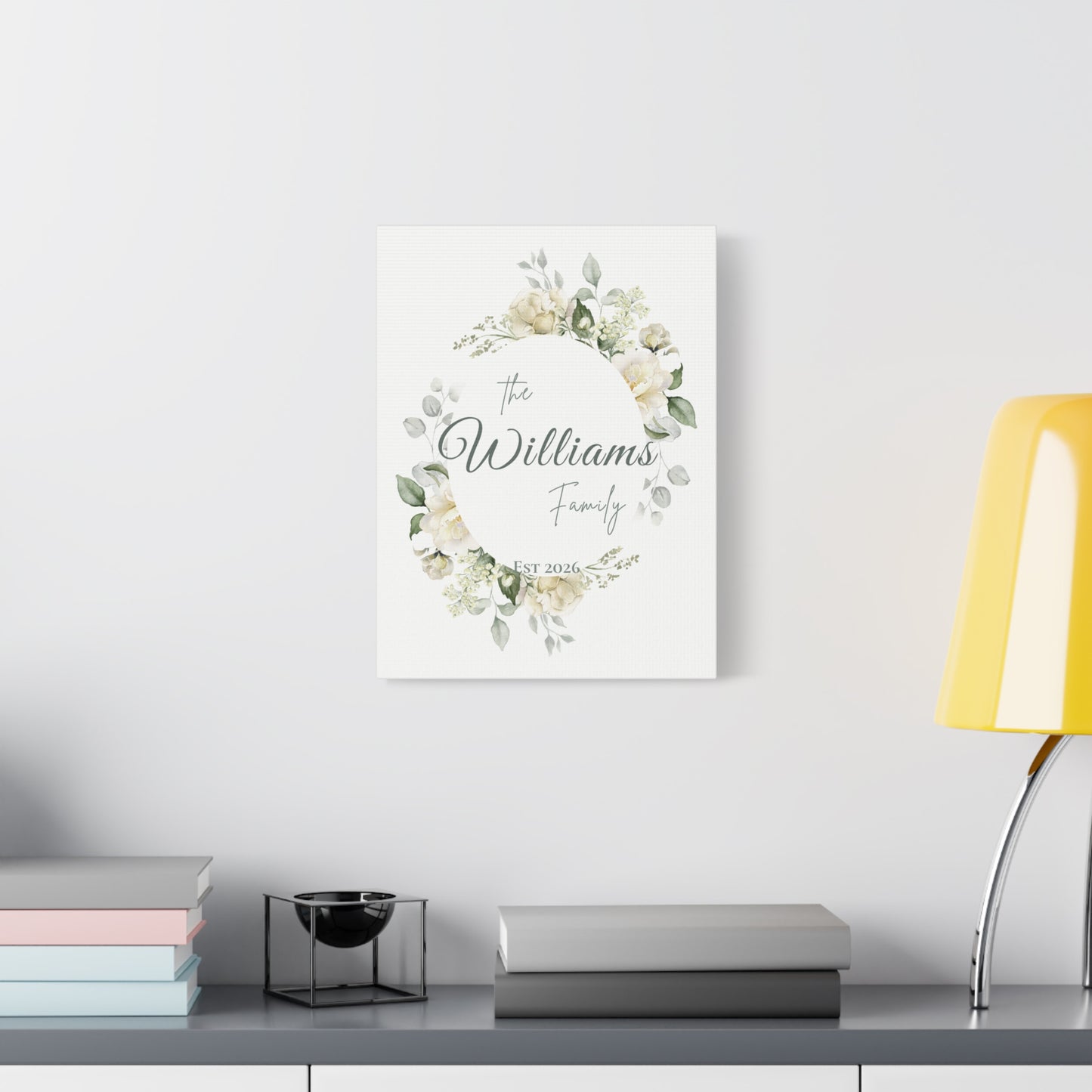 Personalized Family Name Canvas Wall Art