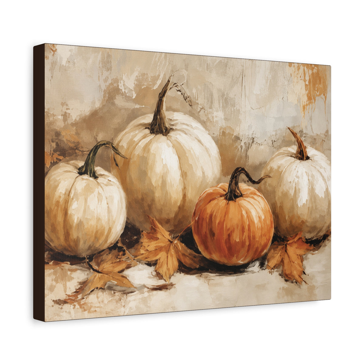 Autumn Pumpkins Canvas Wall Art