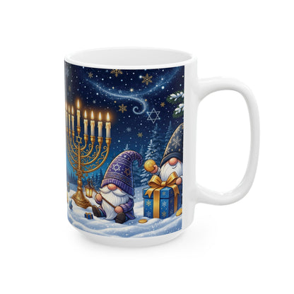 Gnome for Hanukkah Mug