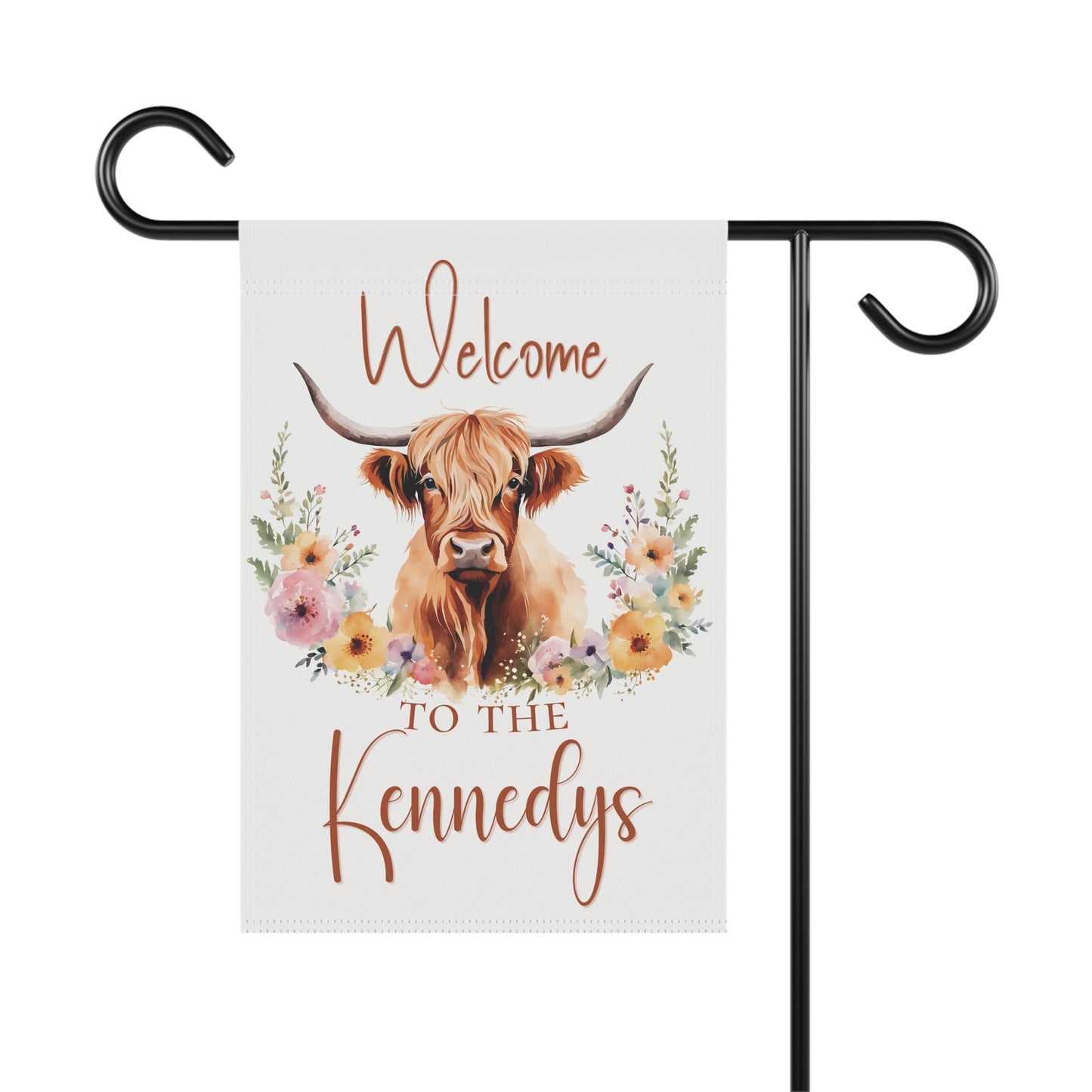 A Warm Welcome Personalized Garden Flag