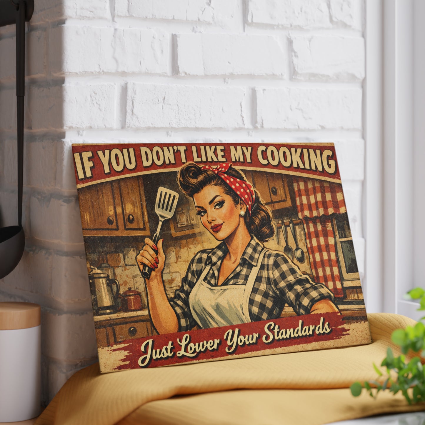 If You Don’t Like My Cooking Retro Glass Cutting Board