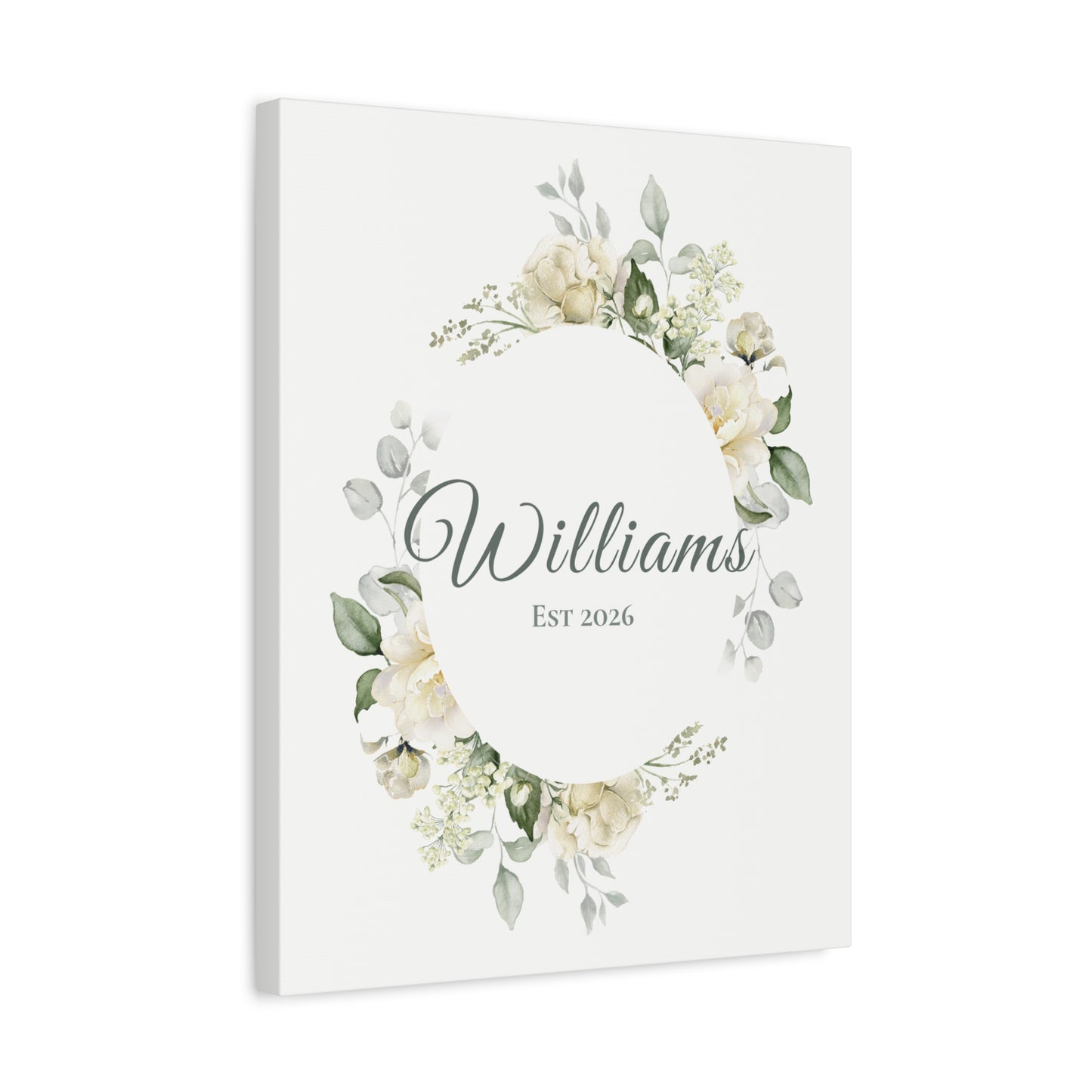 Personalized Last Name Canvas Wall Art