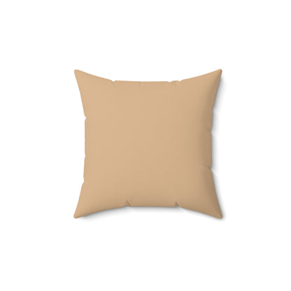 Warm Cream + Rust Windowpane Plaid Accent Pillow
