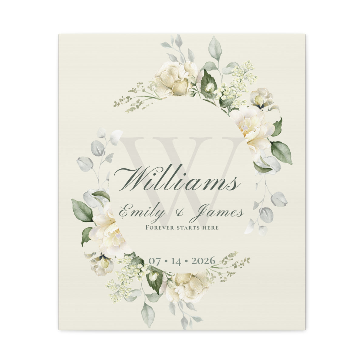 The Story of Us Personalized Canvas Wall Art