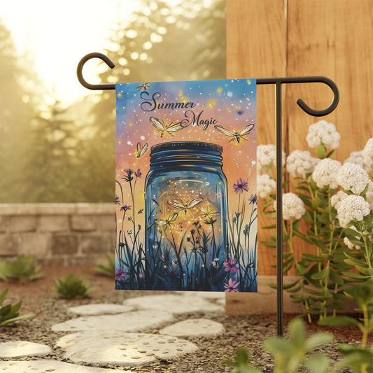 Catching Fireflies Garden Flag